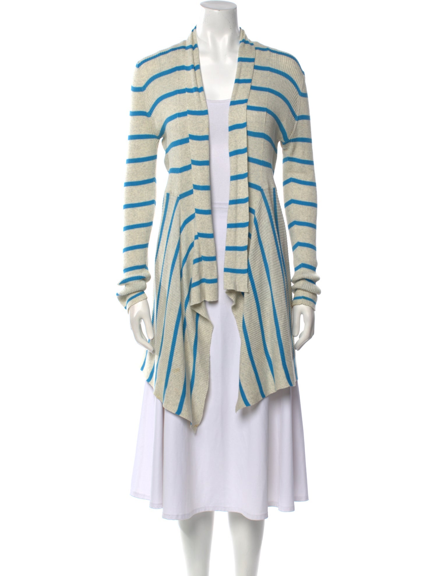 Autumn Cashmere Striped Open Front Sweater