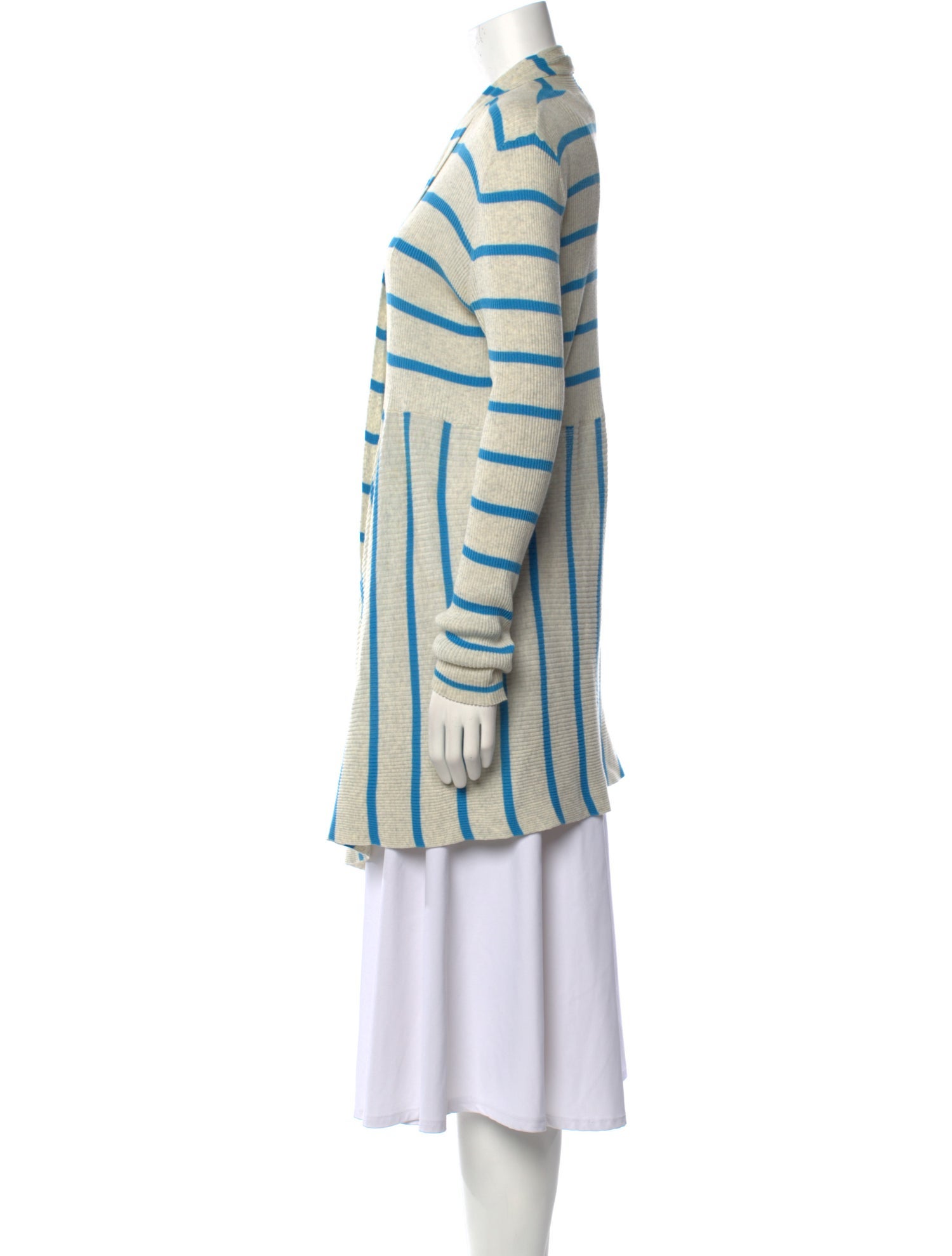 Autumn Cashmere Striped Open Front Sweater