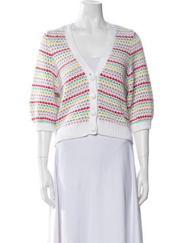 Autumn Cashmere Knitwear Striped V-Neck Sweater S