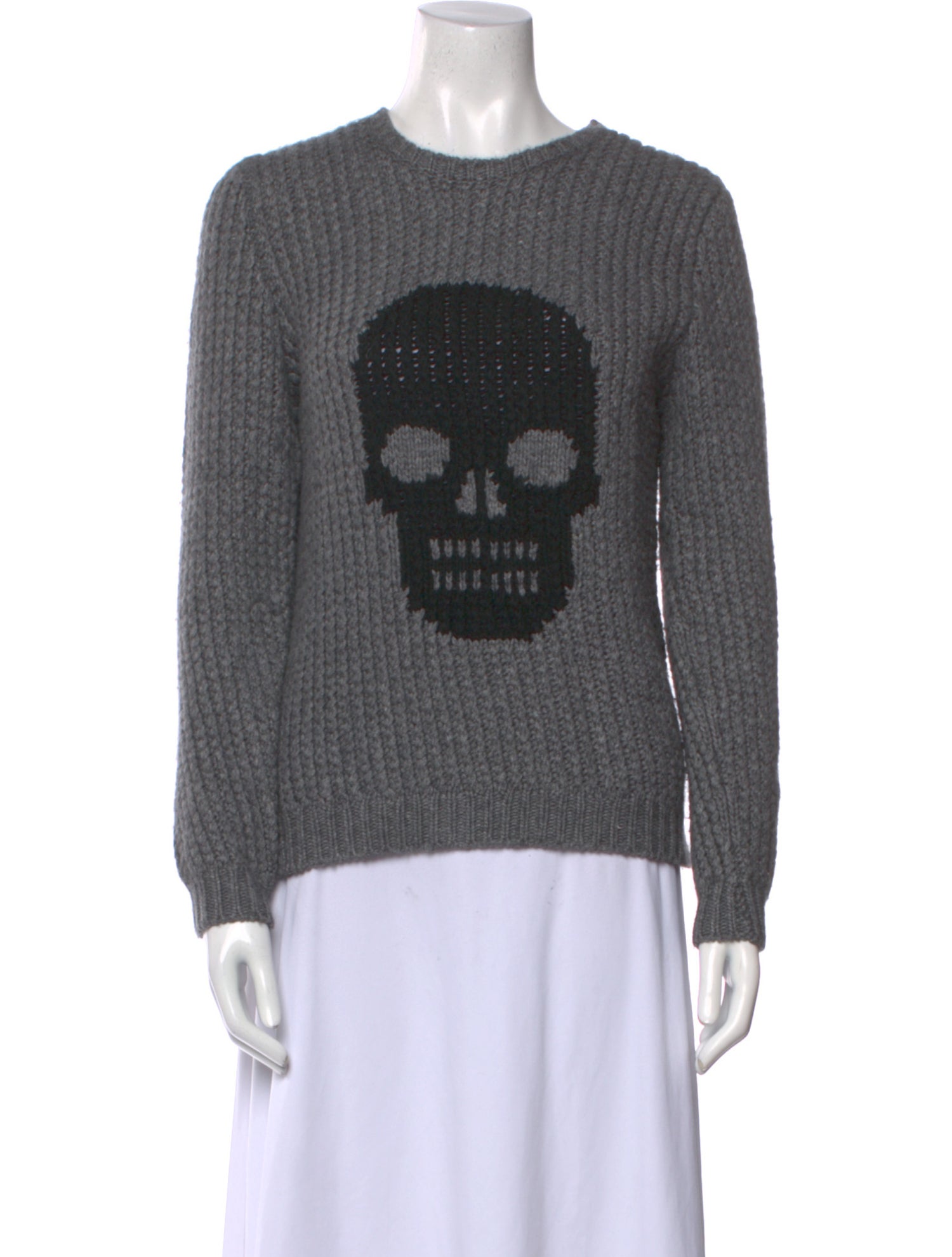 Autumn Cashmere Graphic Print Crew Neck Sweater