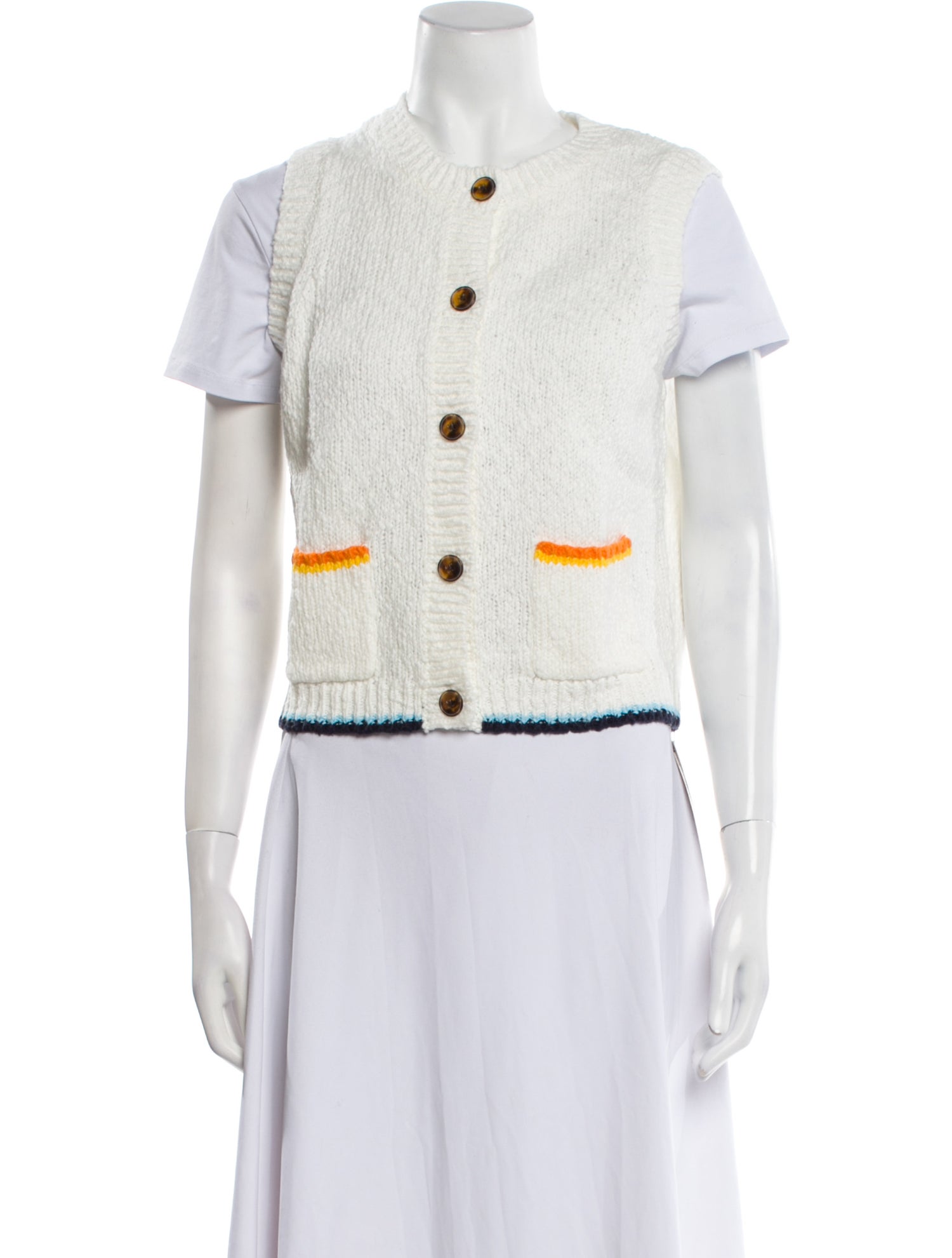 Autumn Cashmere Tweed Pattern Vest w/ Tags