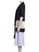 Autumn Cashmere Colorblock Pattern Open Front Sweater