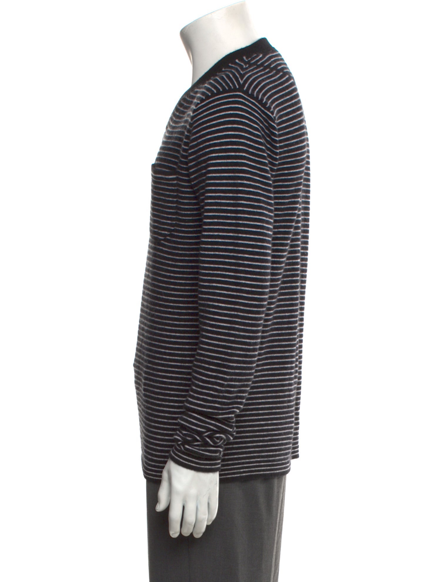 Autumn Cashmere Cashmere Striped Polo Sweater