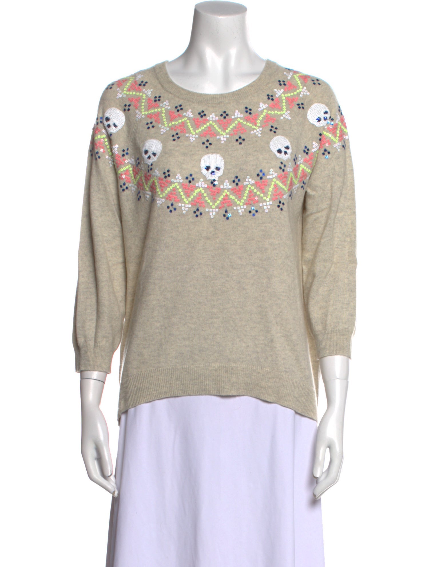 Autumn Cashmere Cashmere Printed Sweater