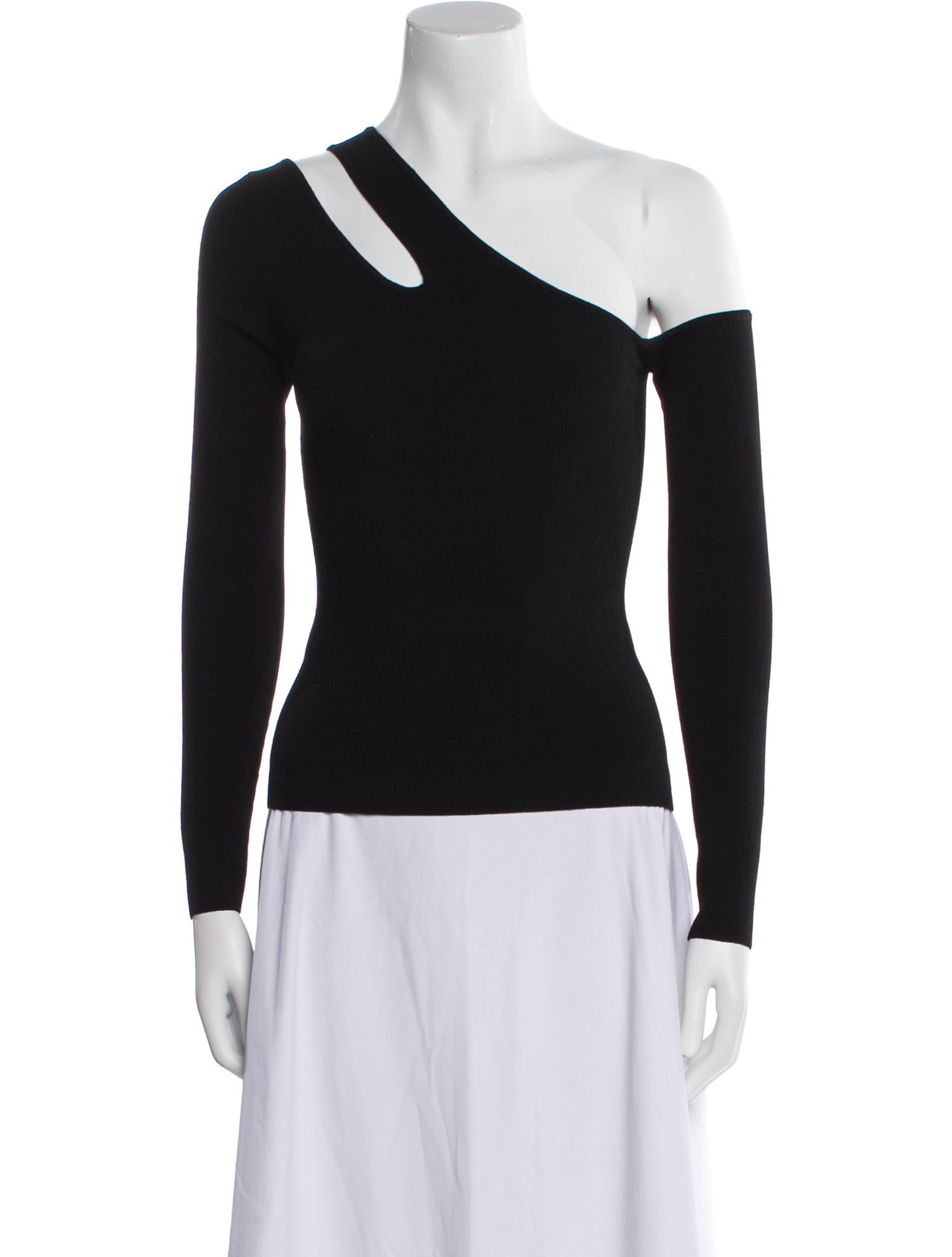 Autumn Cashmere One-Shoulder Long Sleeve Top