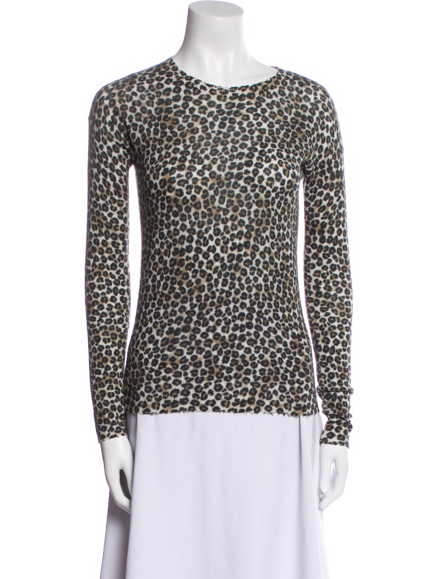 Autumn Cashmere Cashmere Animal Print Sweater w/ Tags