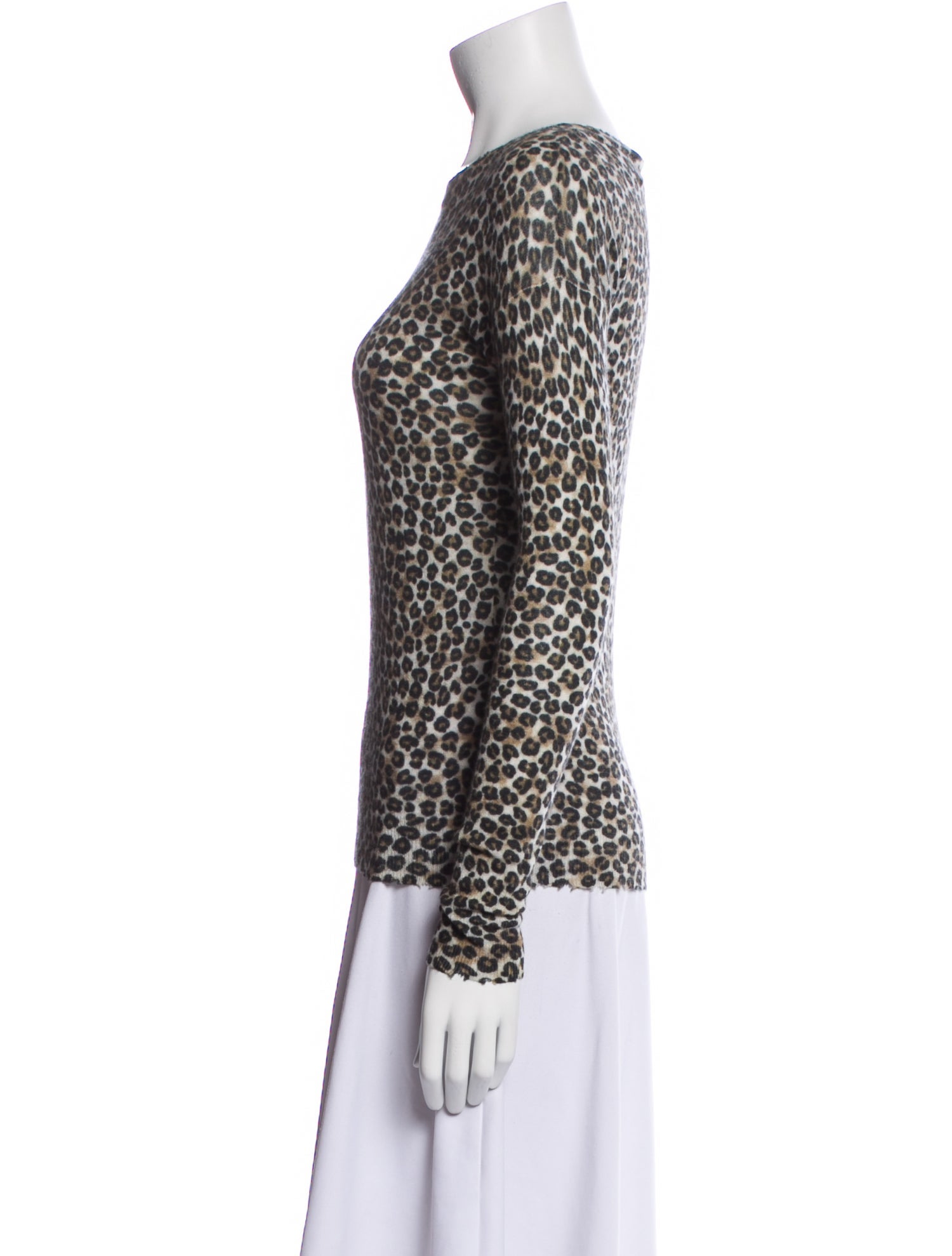 Autumn Cashmere Cashmere Animal Print Sweater w/ Tags