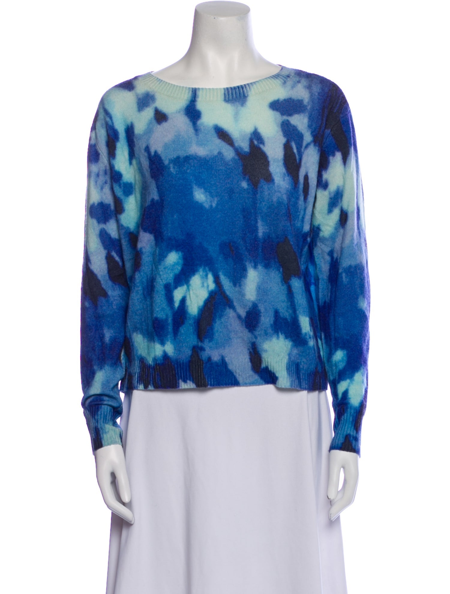 Autumn Cashmere Cashmere Tie-Dye Print Sweater