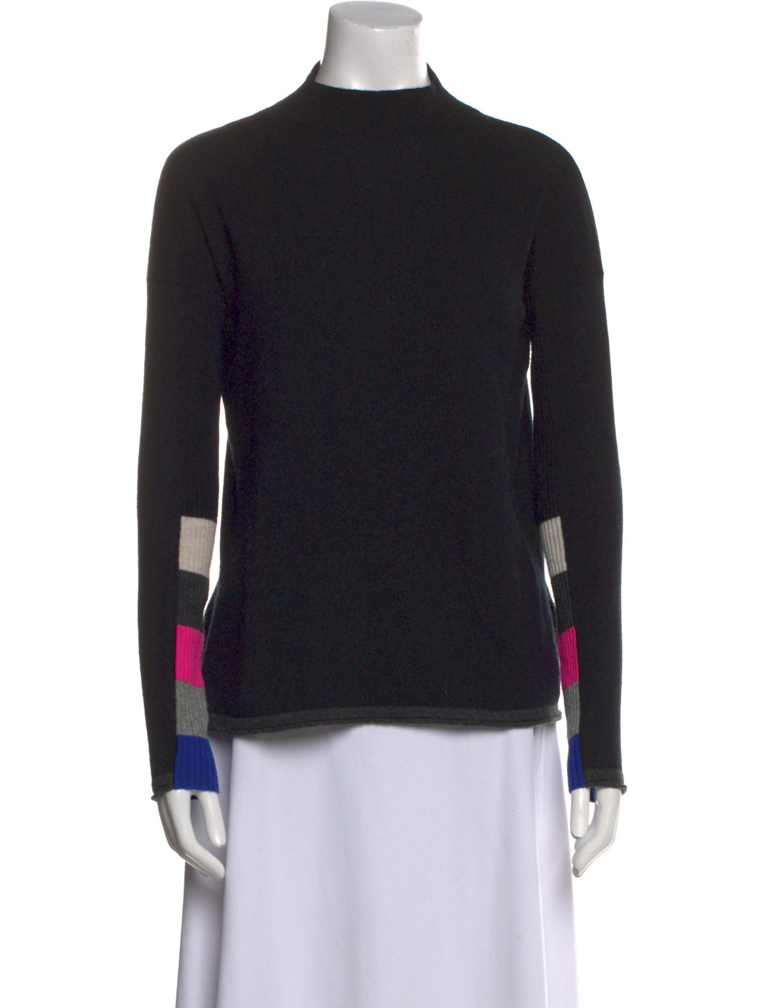 Autumn Cashmere Cashmere Colorblock Pattern Sweater