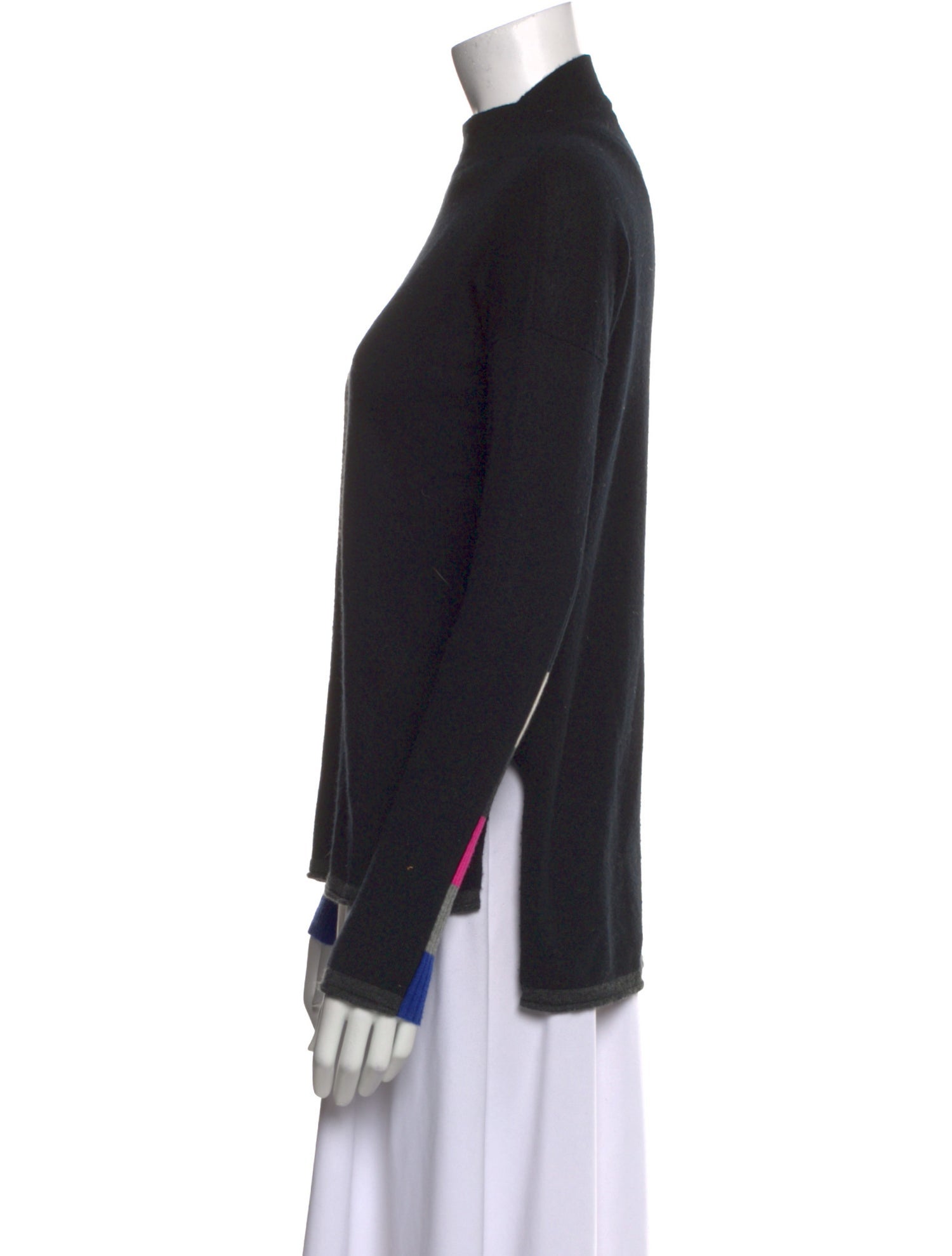 Autumn Cashmere Cashmere Colorblock Pattern Sweater