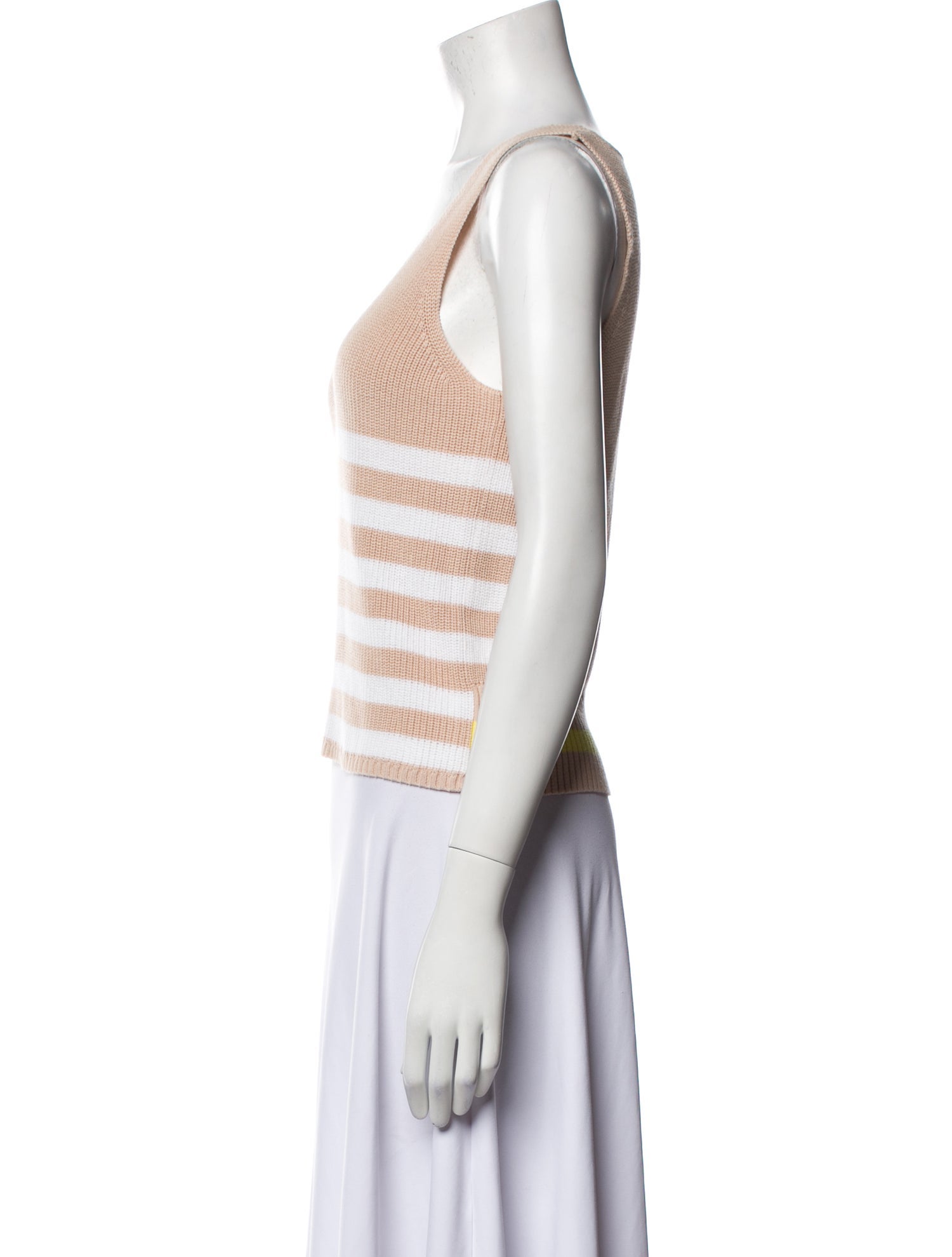 Autumn Cashmere Striped V-Neck Sweater