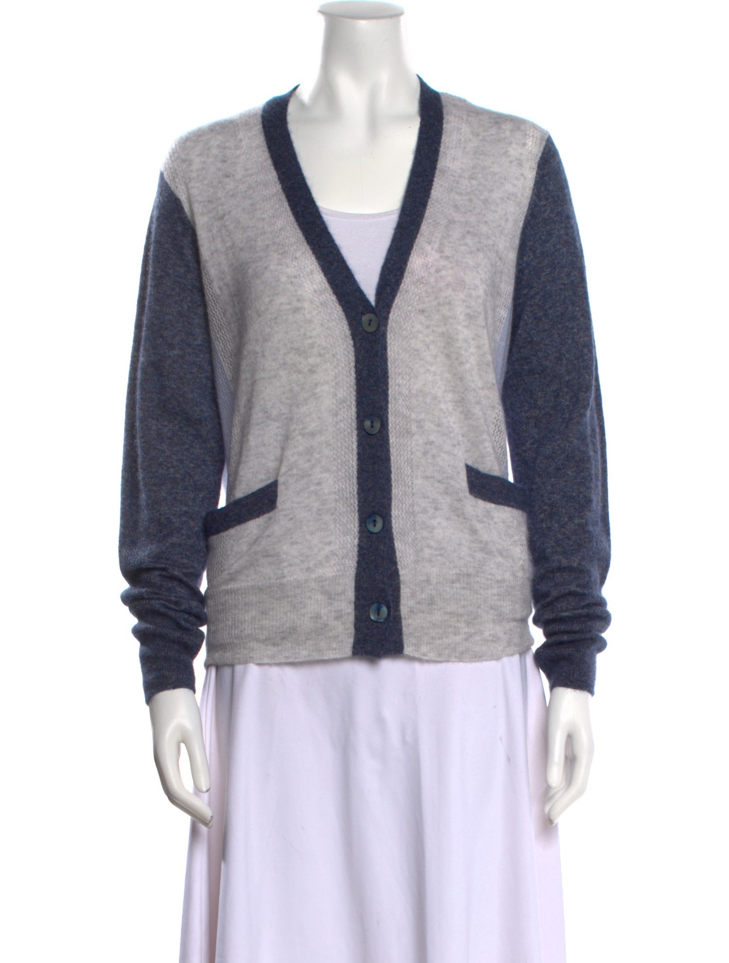 Autumn Cashmere Cashmere Colorblock Pattern Sweater