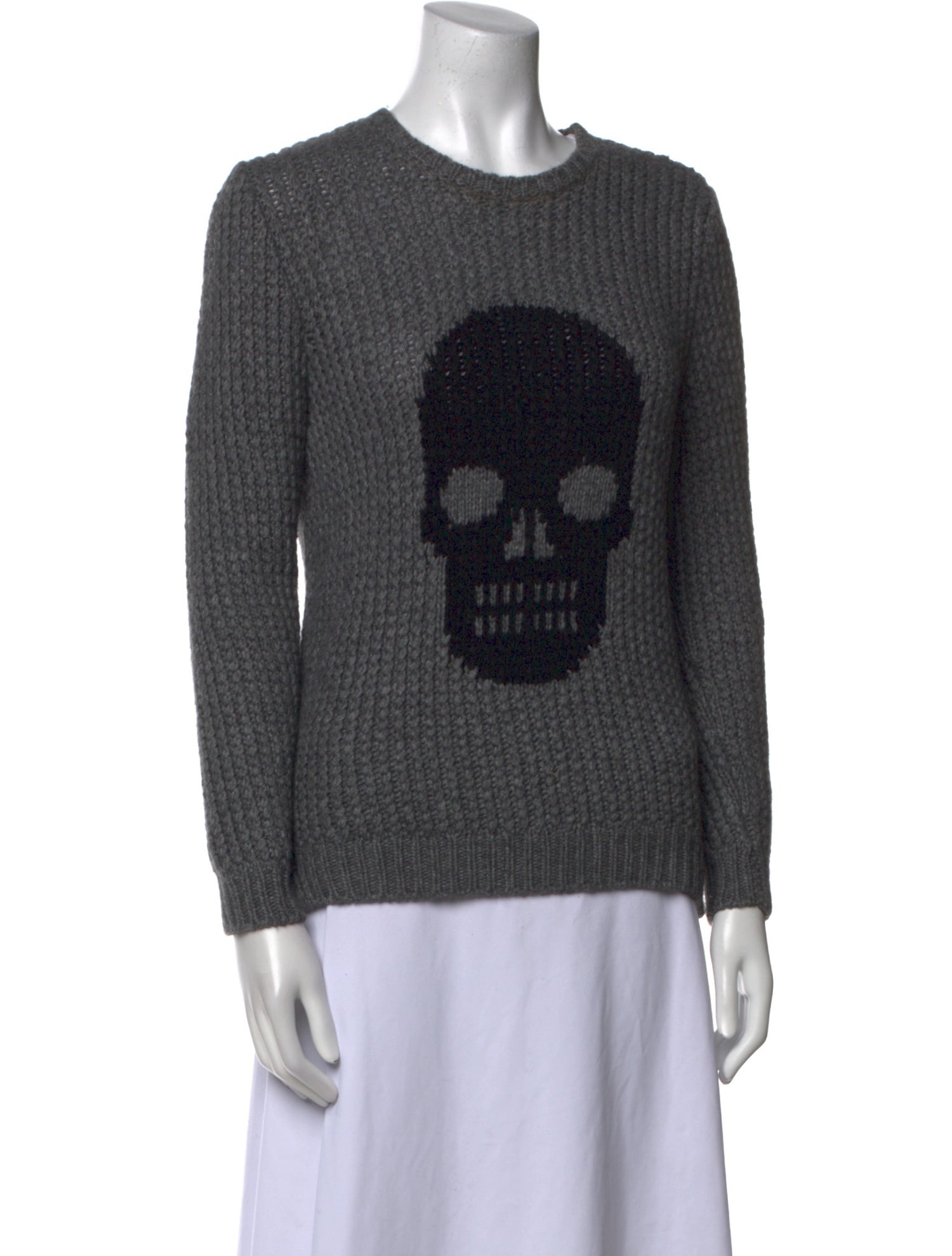 Autumn Cashmere Graphic Print Crew Neck Sweater
