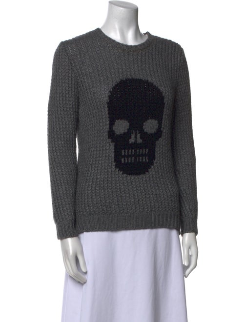 Autumn Cashmere Graphic Print Crew Neck Sweater