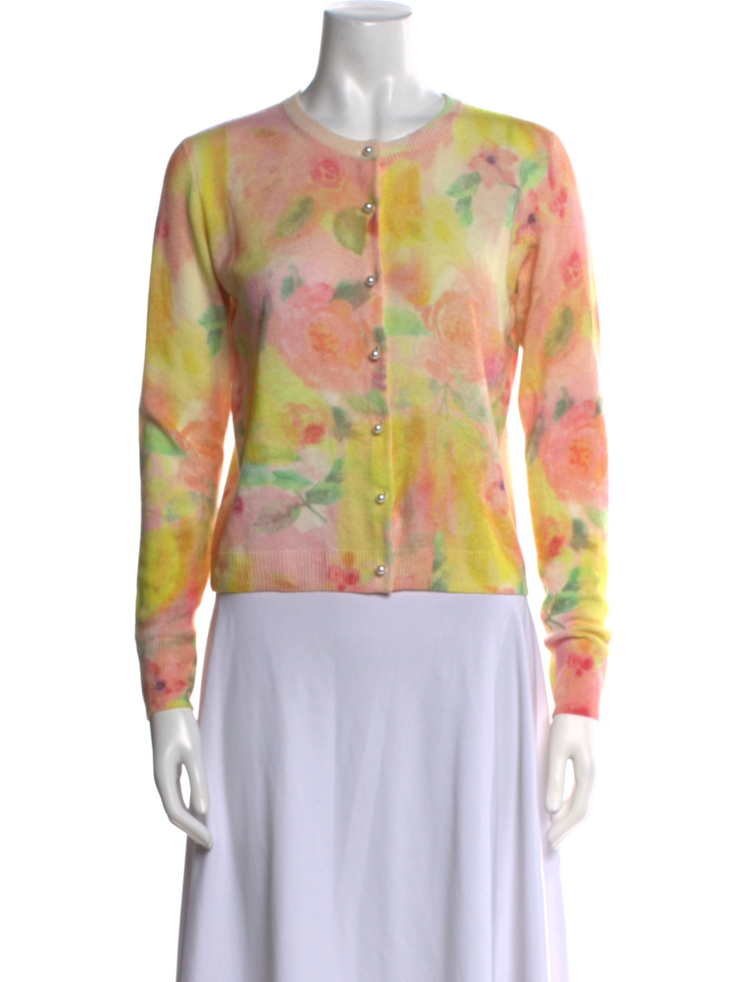 Autumn Cashmere Cashmere Tie-Dye Print Sweater