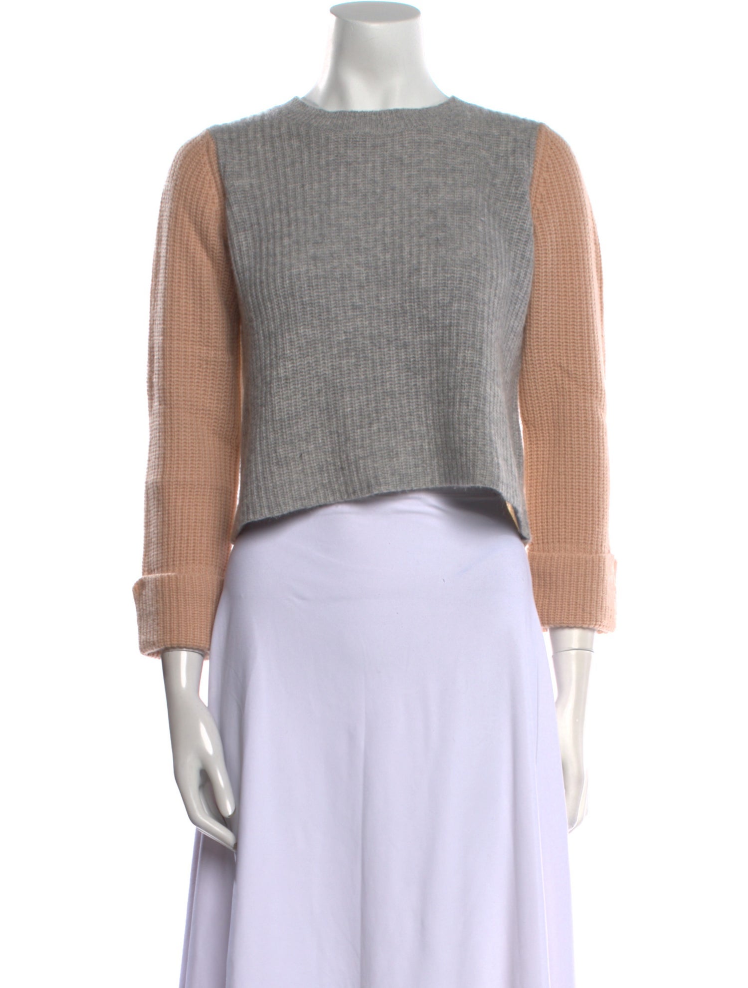 Autumn Cashmere Cashmere Colorblock Pattern Sweater
