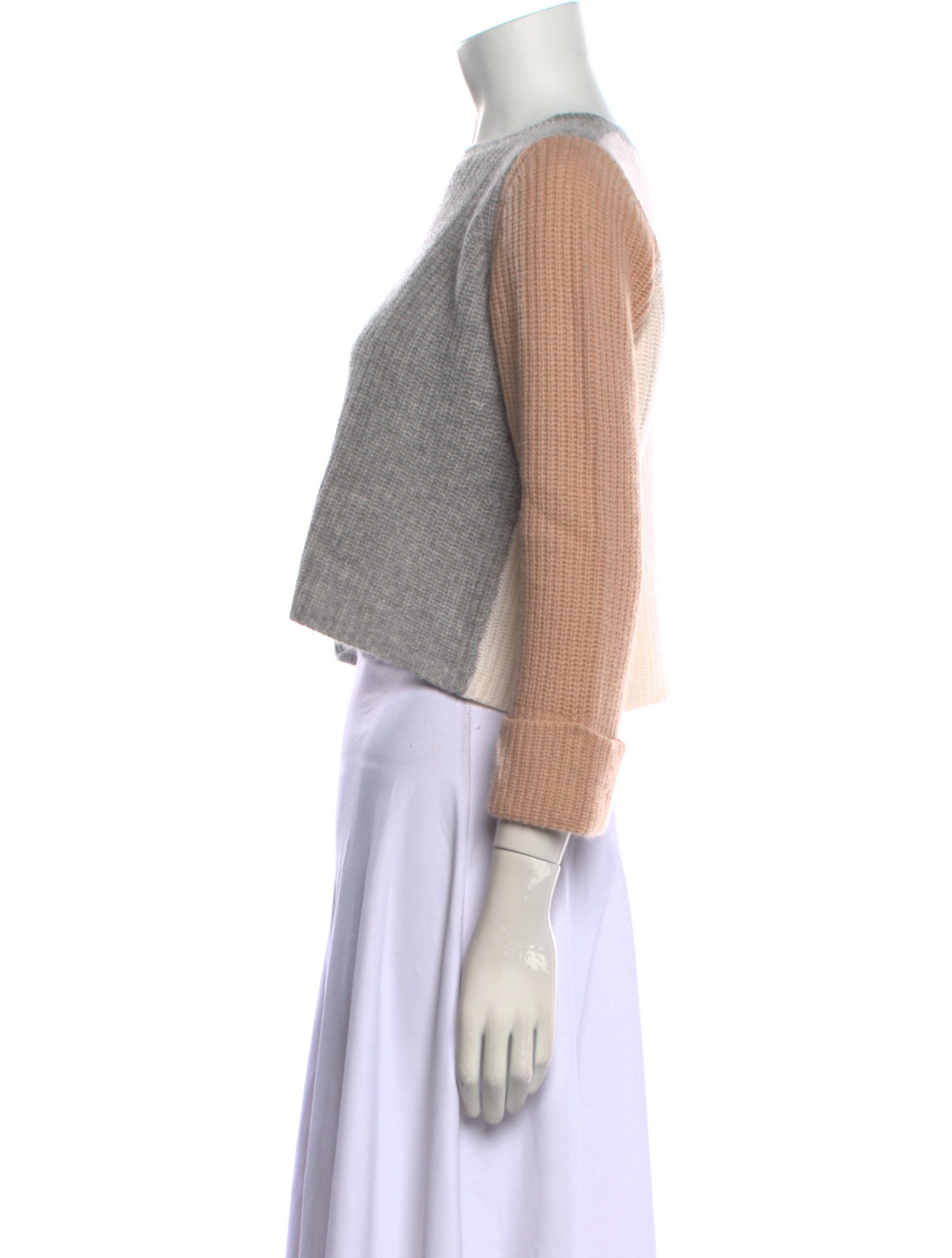 Autumn Cashmere Cashmere Colorblock Pattern Sweater