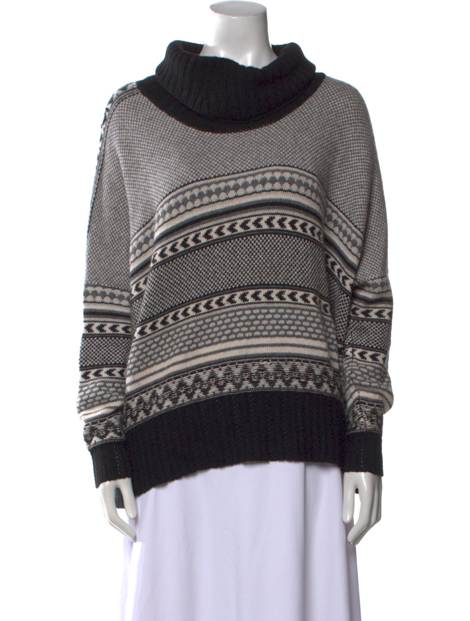 Autumn Cashmere Printed Turtleneck Sweater