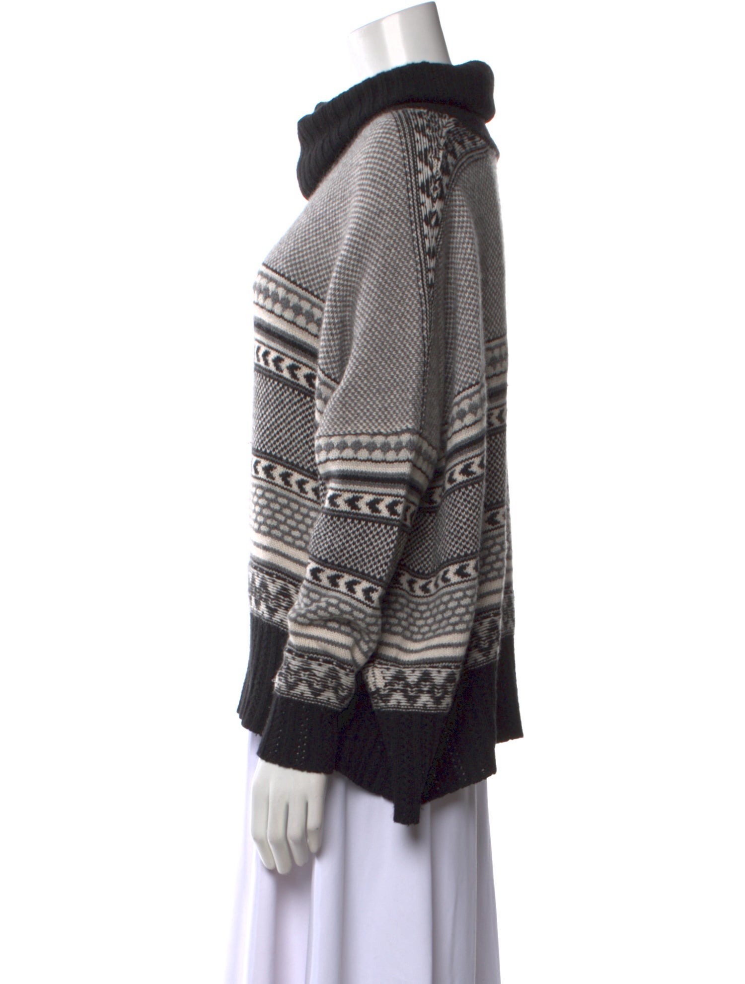 Autumn Cashmere Printed Turtleneck Sweater