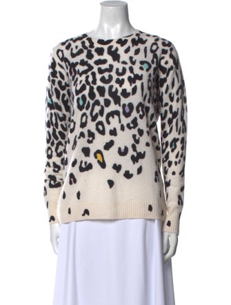 Autumn Cashmere Cashmere Animal Print Sweater