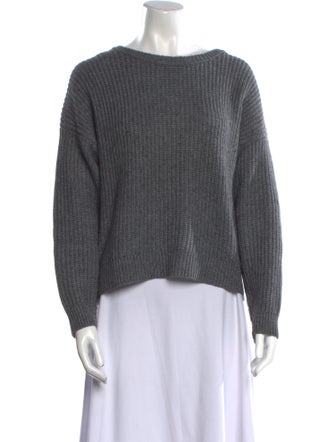Autumn Cashmere Bateau Neckline Sweater