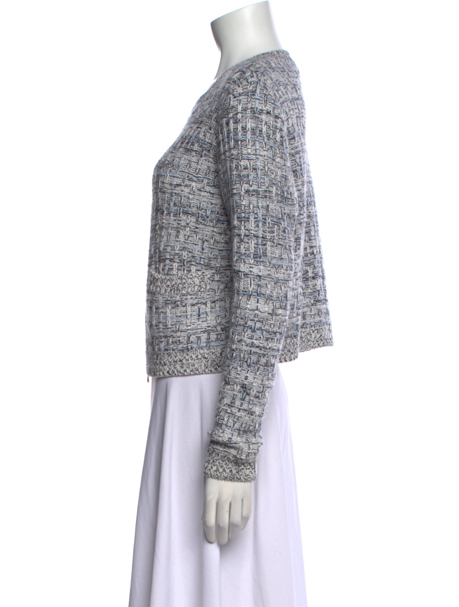 Autumn Cashmere Striped Crew Neck Sweater