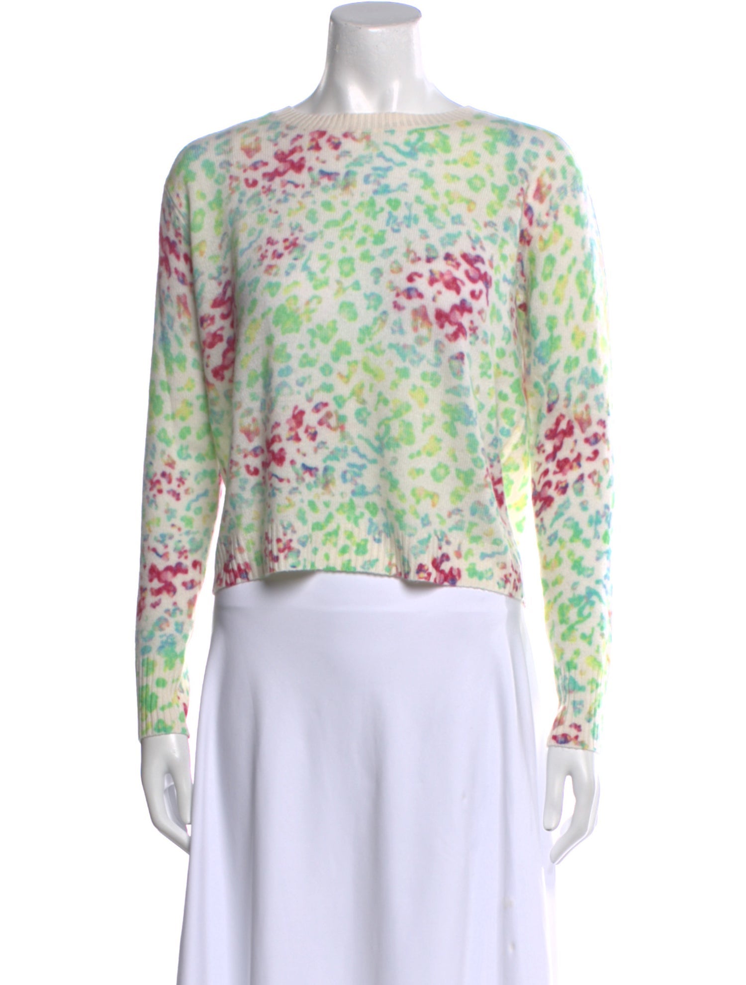 Autumn Cashmere Cashmere Printed Sweater w/ Tags