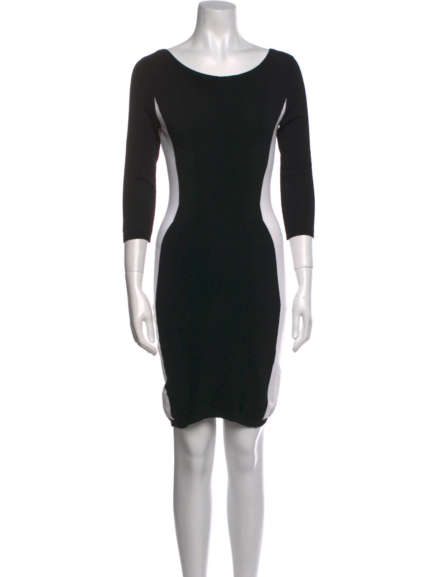 Autumn Cashmere Bateau Neckline Mini Dress