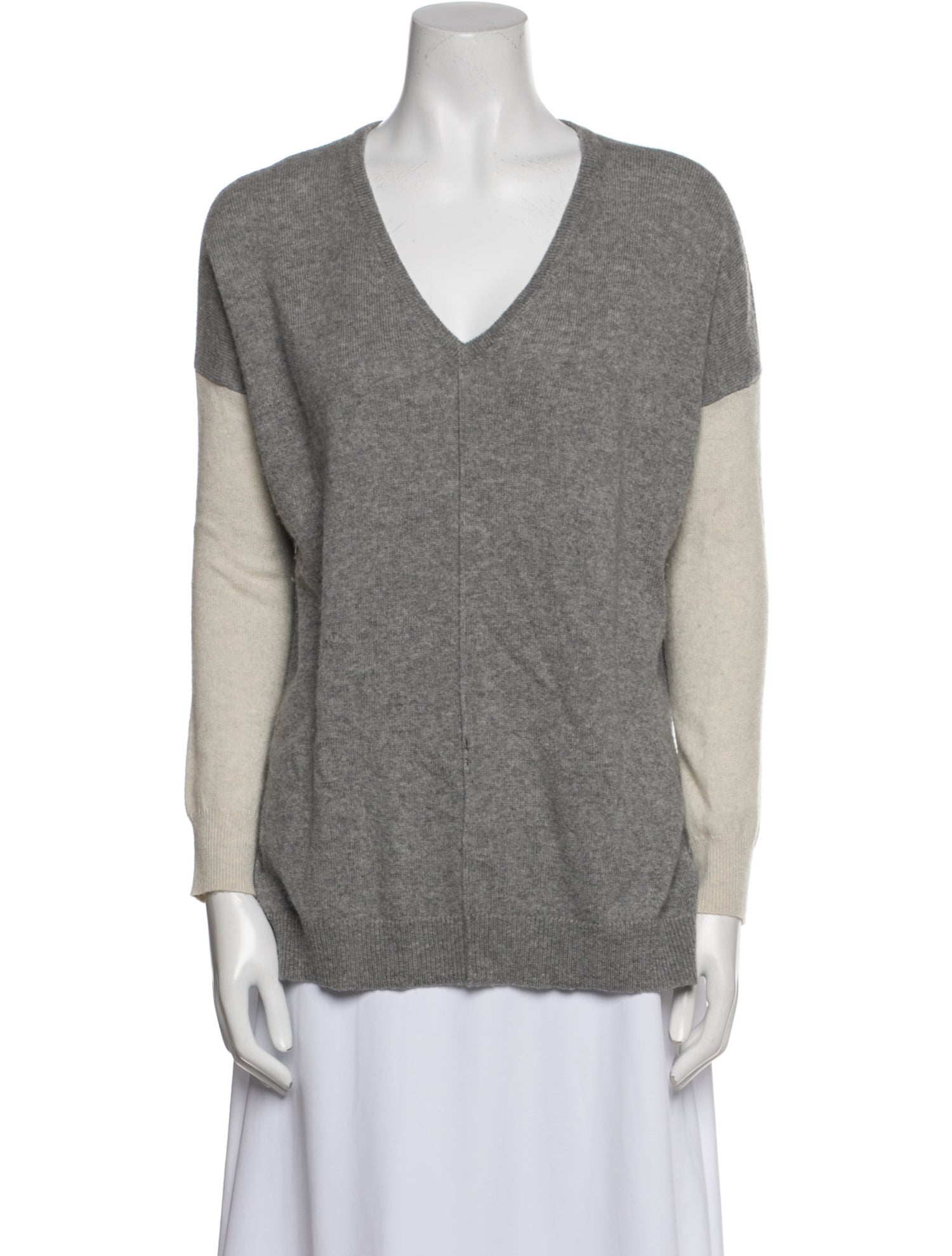 Autumn Cashmere Cashmere Colorblock Pattern Sweater