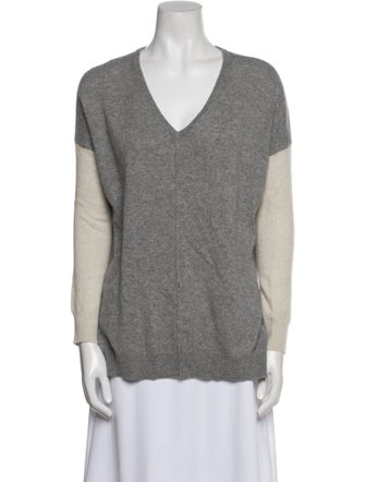 Autumn Cashmere Cashmere Colorblock Pattern Sweater