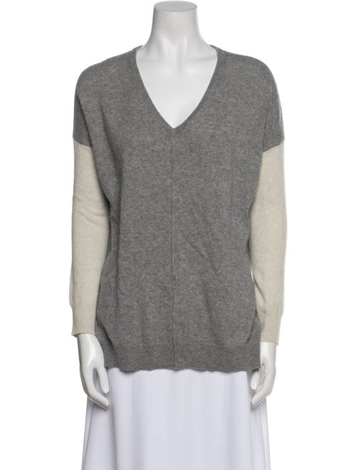 Autumn Cashmere Cashmere Colorblock Pattern Sweater