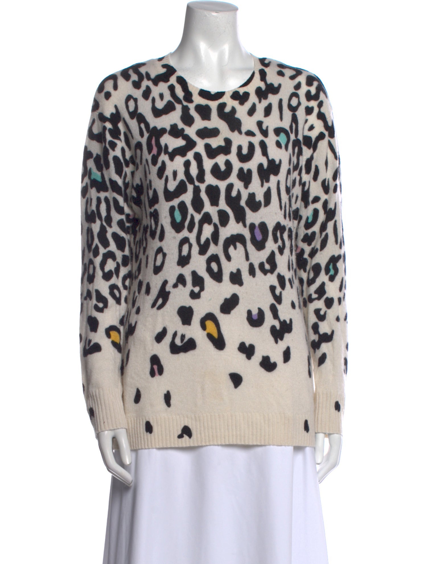 Autumn Cashmere Cashmere Animal Print Sweater