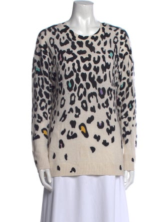 Autumn Cashmere Cashmere Animal Print Sweater