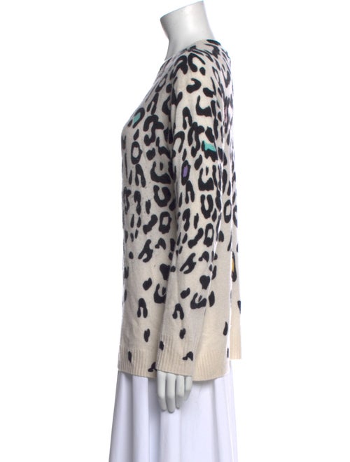 Autumn Cashmere Cashmere Animal Print Sweater