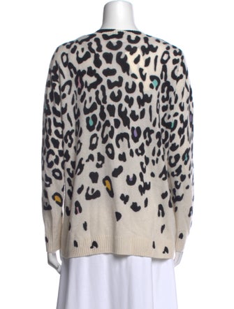 Autumn Cashmere Cashmere Animal Print Sweater