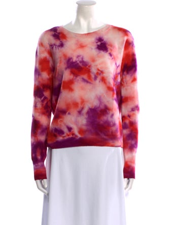 Autumn Cashmere Cashmere Tie-Dye Print Sweater