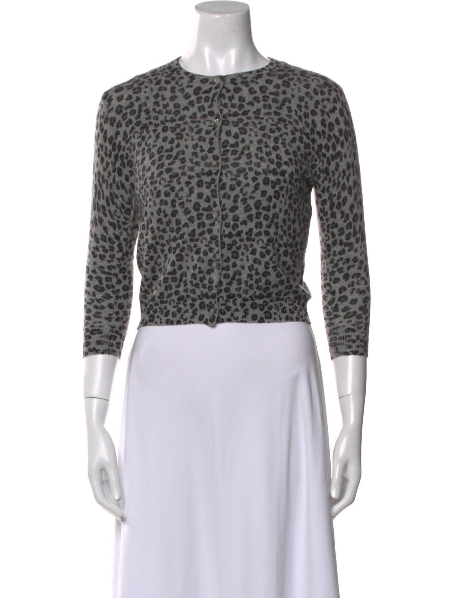 Autumn Cashmere Cashmere Animal Print Sweater