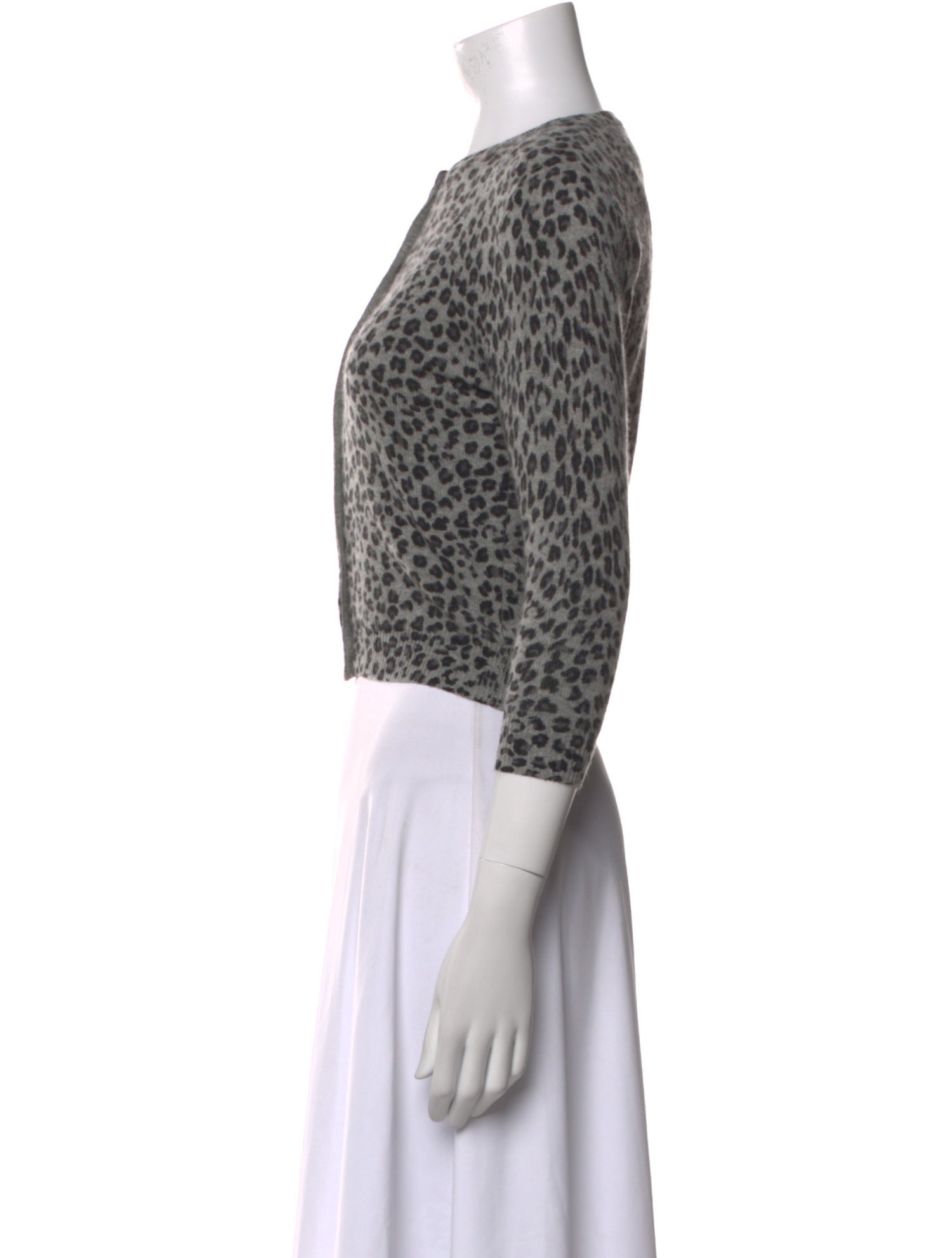 Autumn Cashmere Cashmere Animal Print Sweater