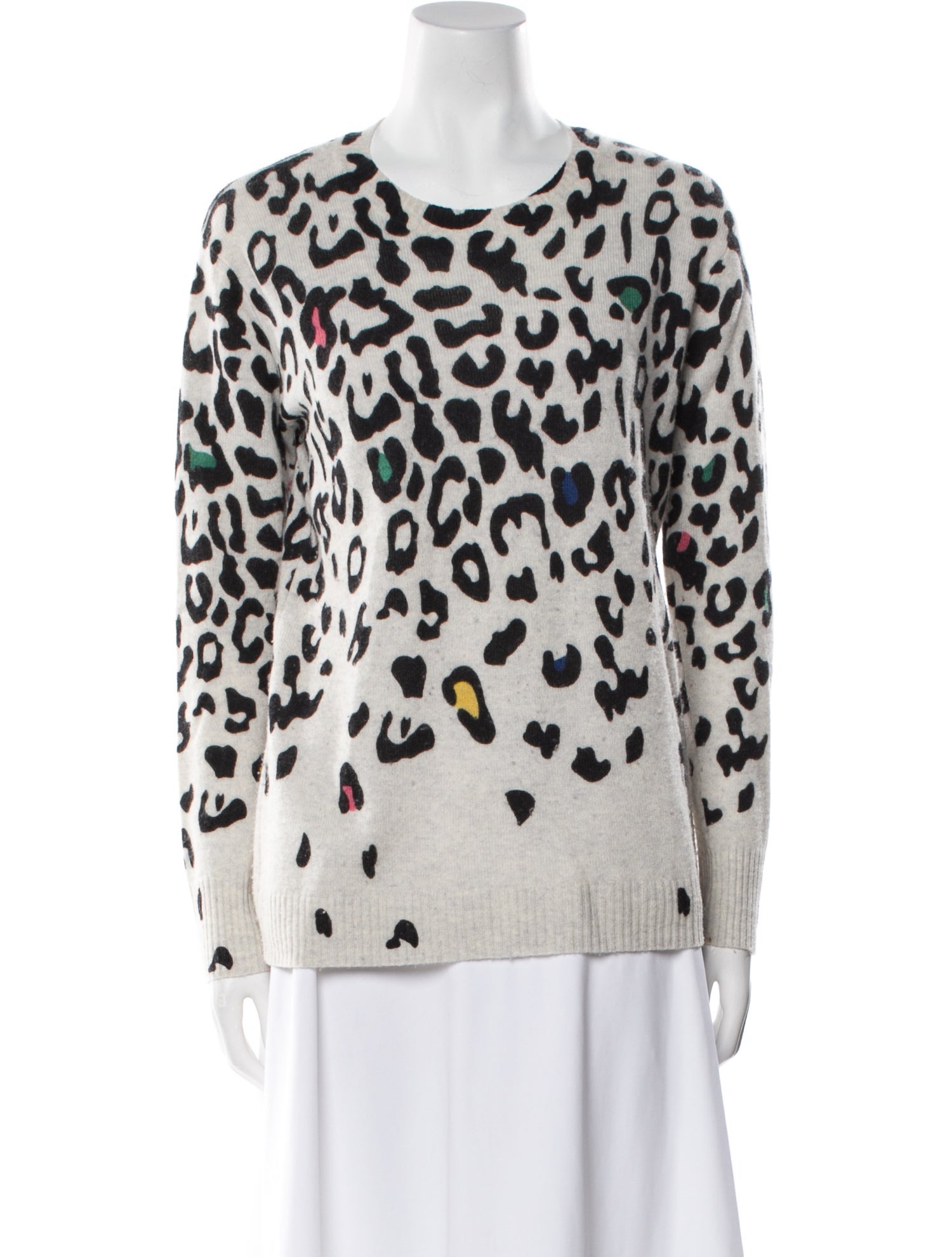 Autumn Cashmere Cashmere Animal Print Sweater