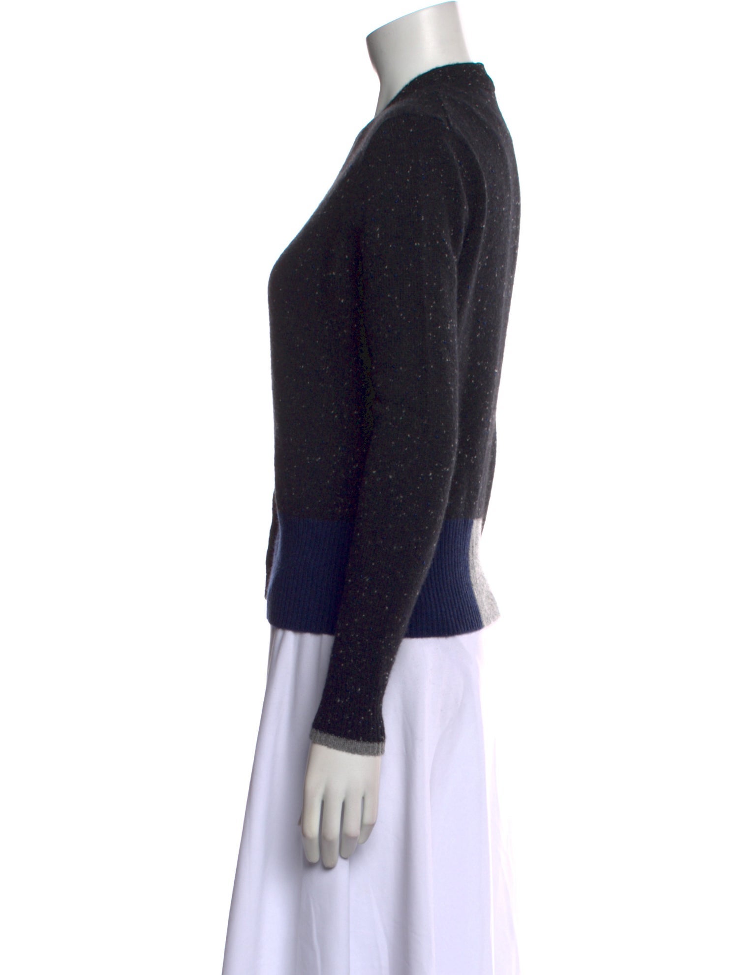 Autumn Cashmere Cashmere Colorblock Pattern Sweater