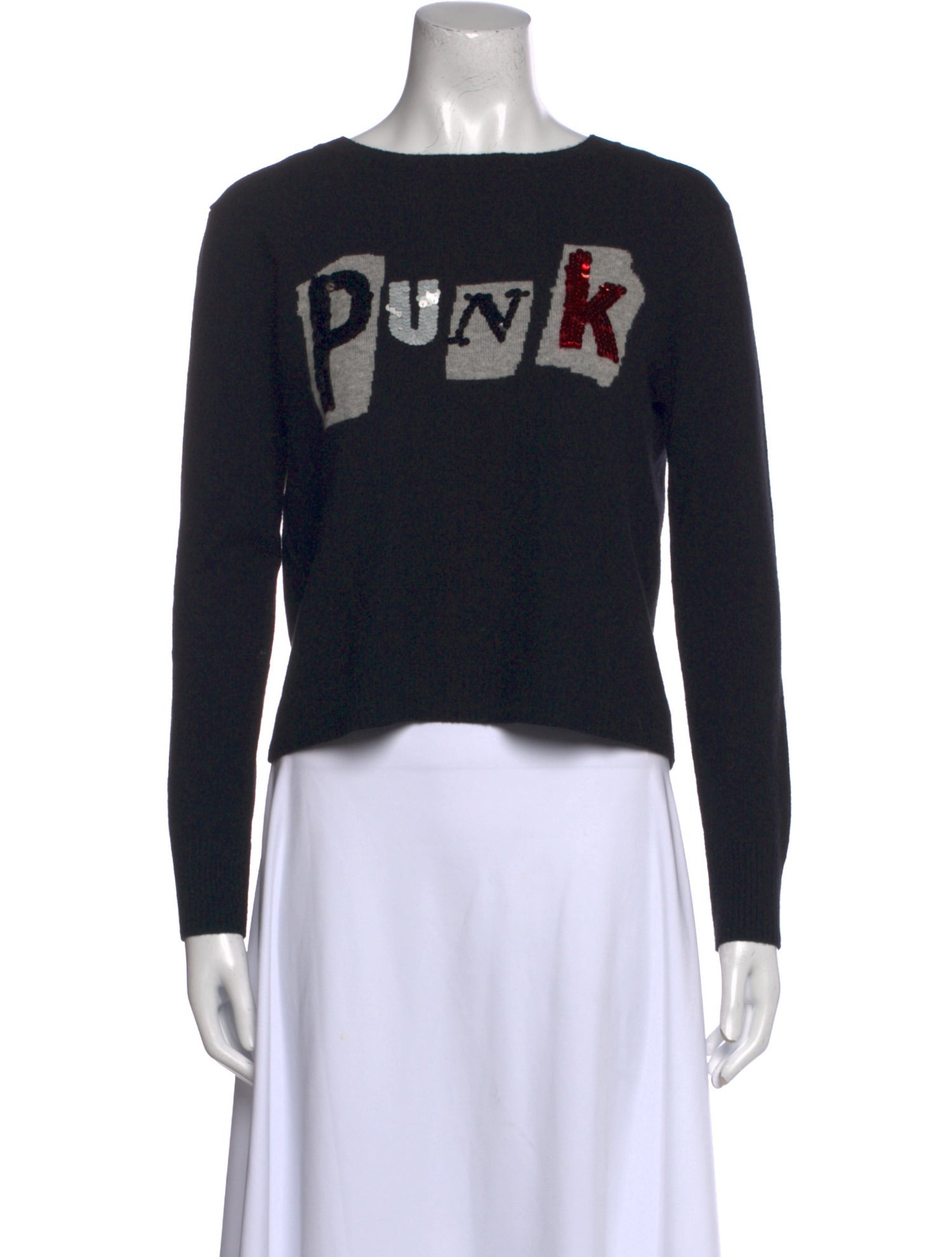 Autumn Cashmere Cashmere Graphic Print Sweater