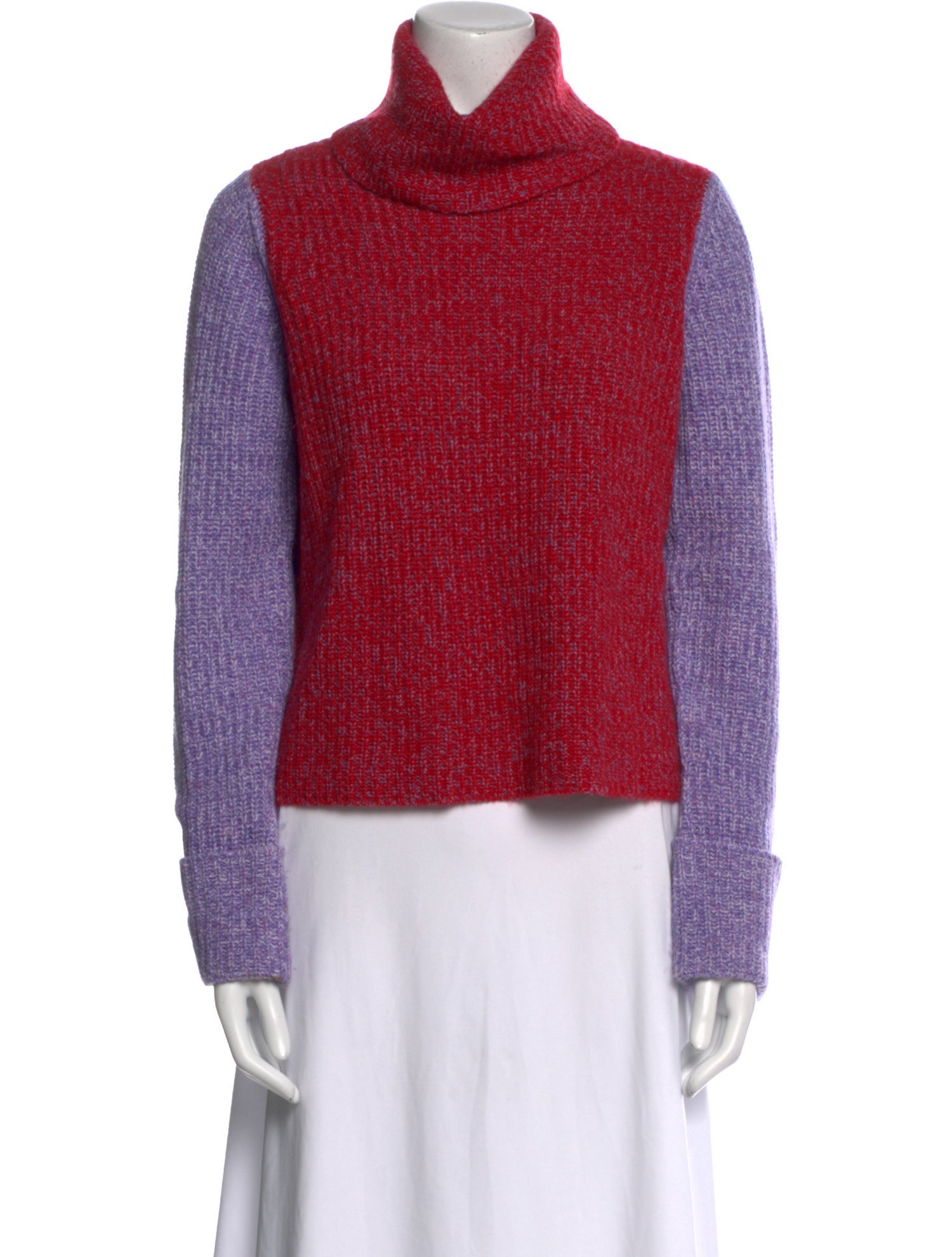 Autumn Cashmere Cashmere Colorblock Pattern Sweater