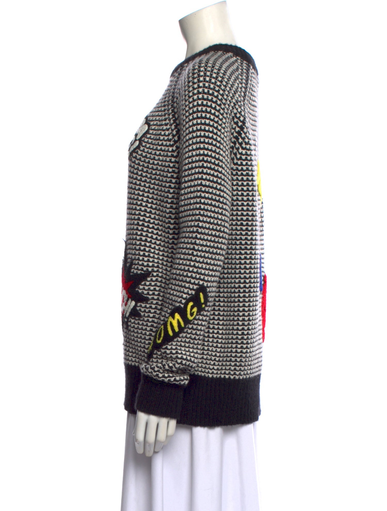 Autumn Cashmere Graphic Print Crew Neck Sweater