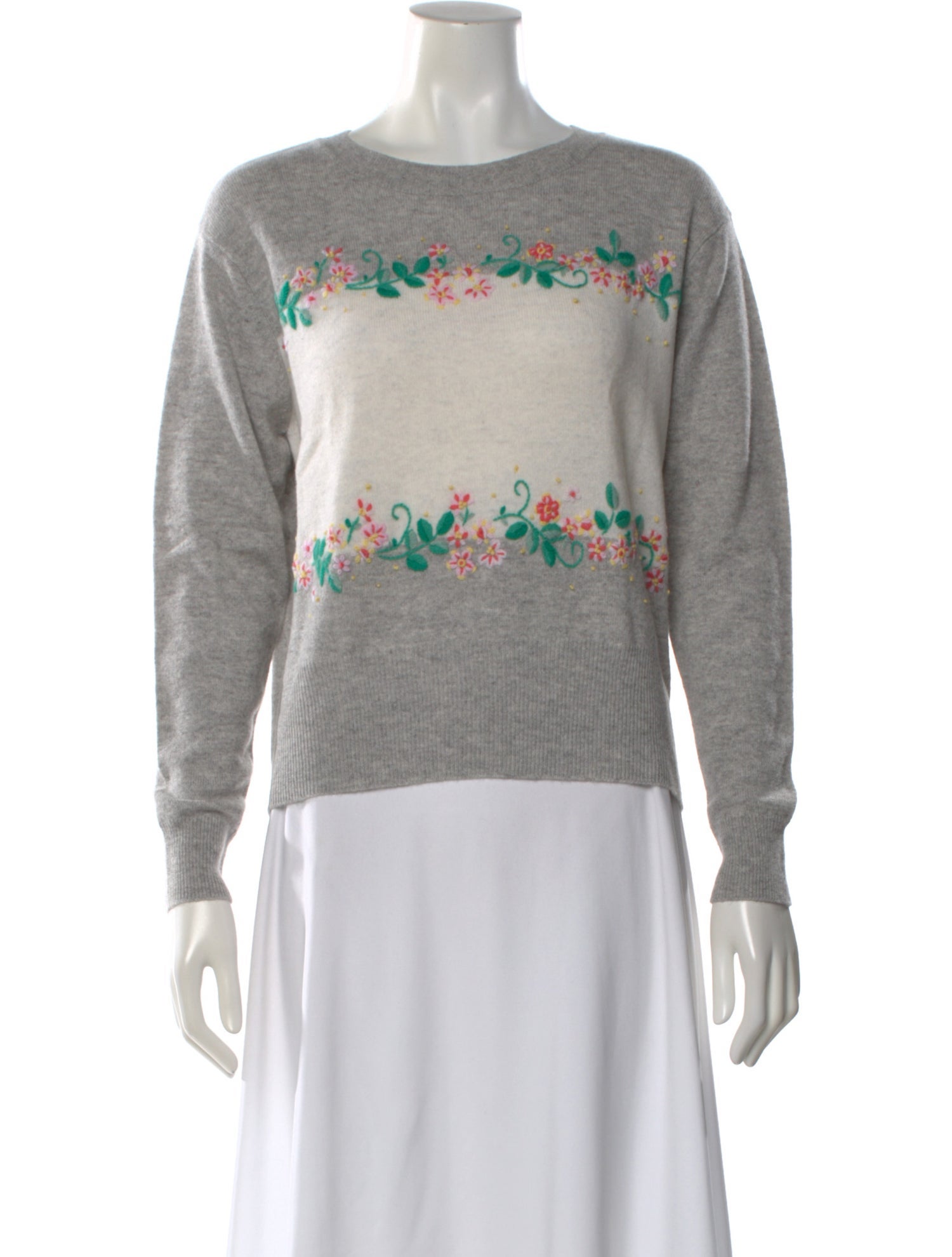 Autumn Cashmere Cashmere Floral Print Sweater w/ Tags