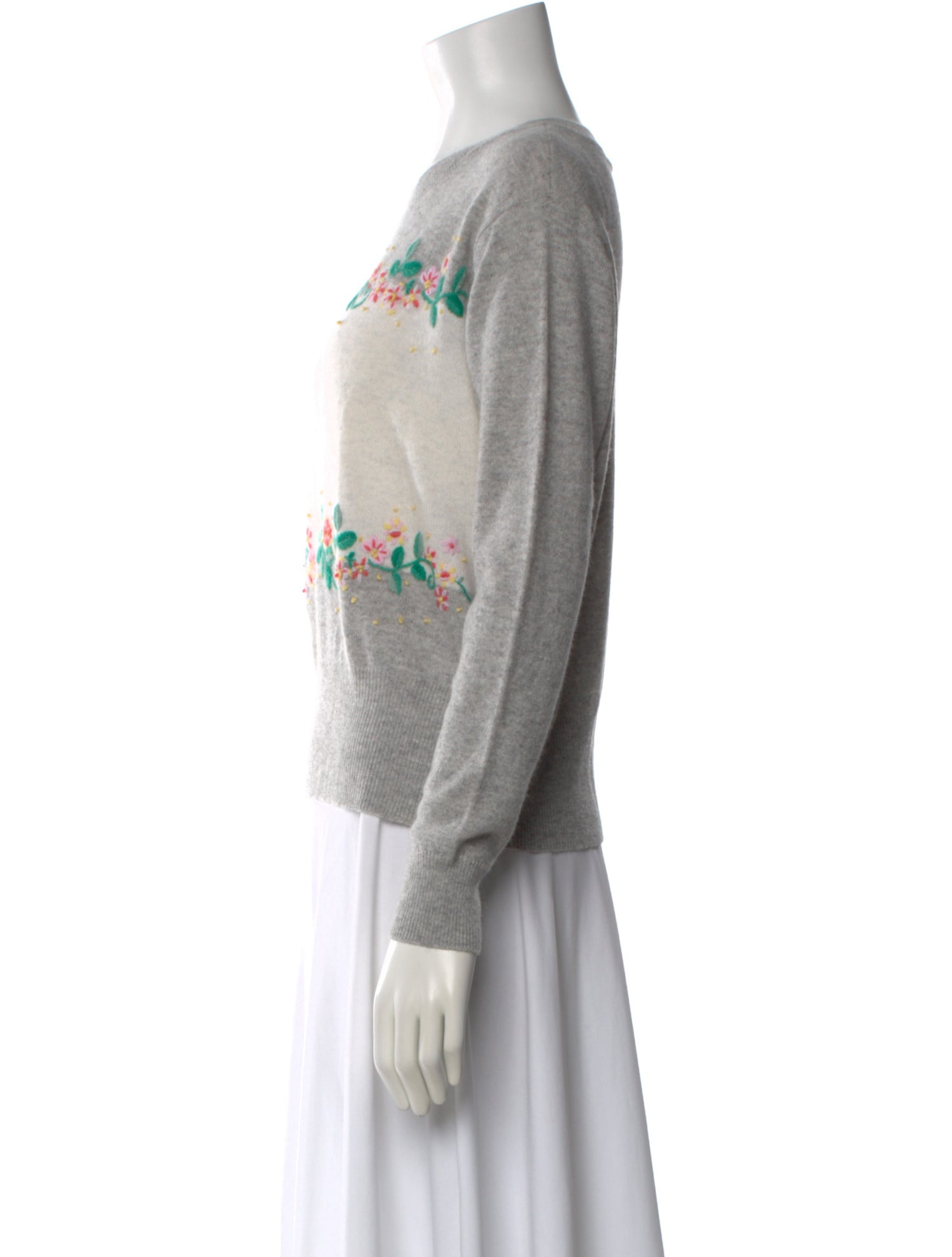 Autumn Cashmere Cashmere Floral Print Sweater w/ Tags