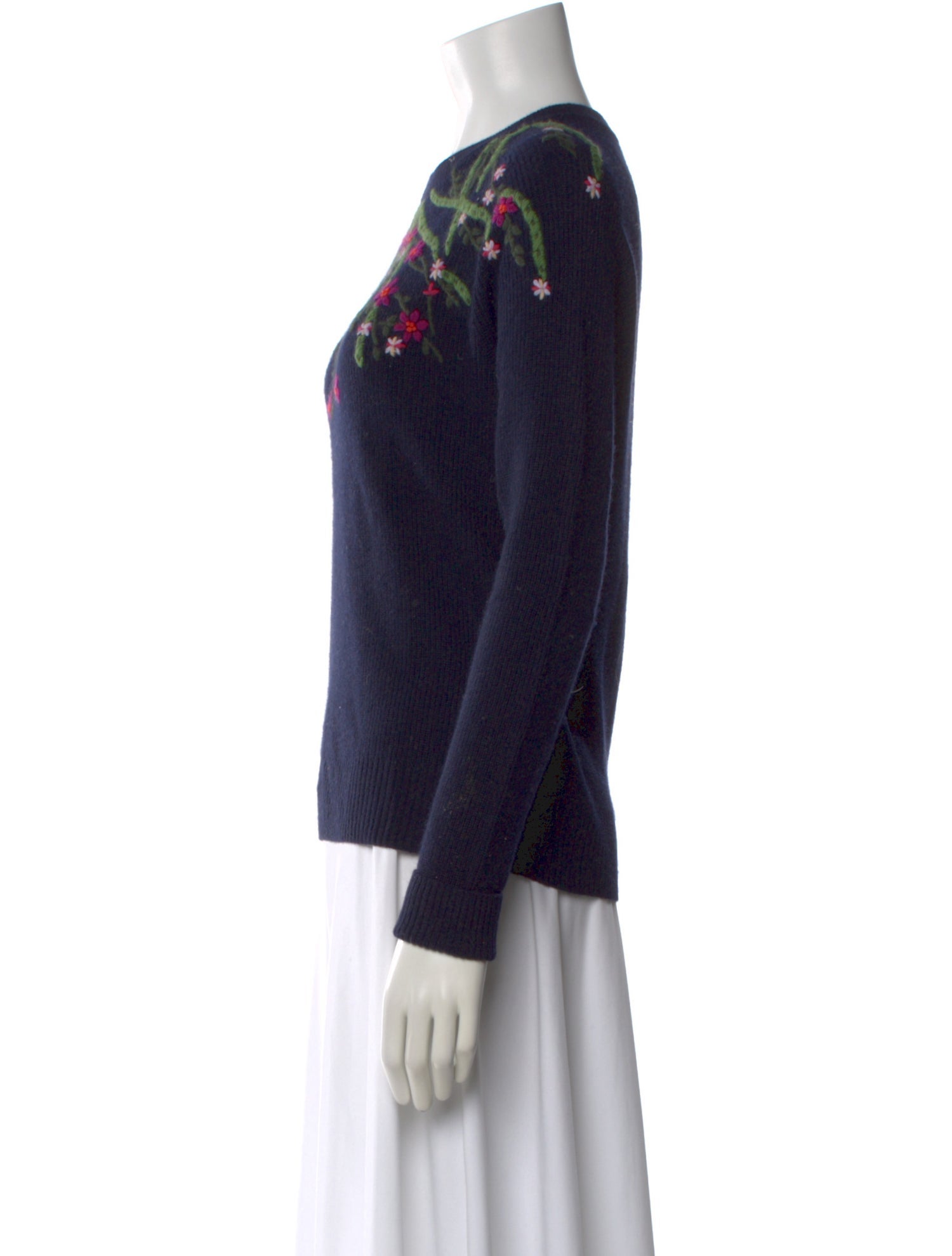 Autumn Cashmere Cashmere Floral Print Sweater