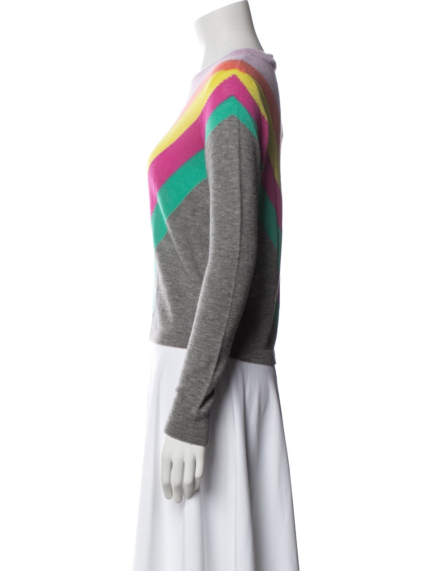 Autumn Cashmere Cashmere Colorblock Pattern Sweater