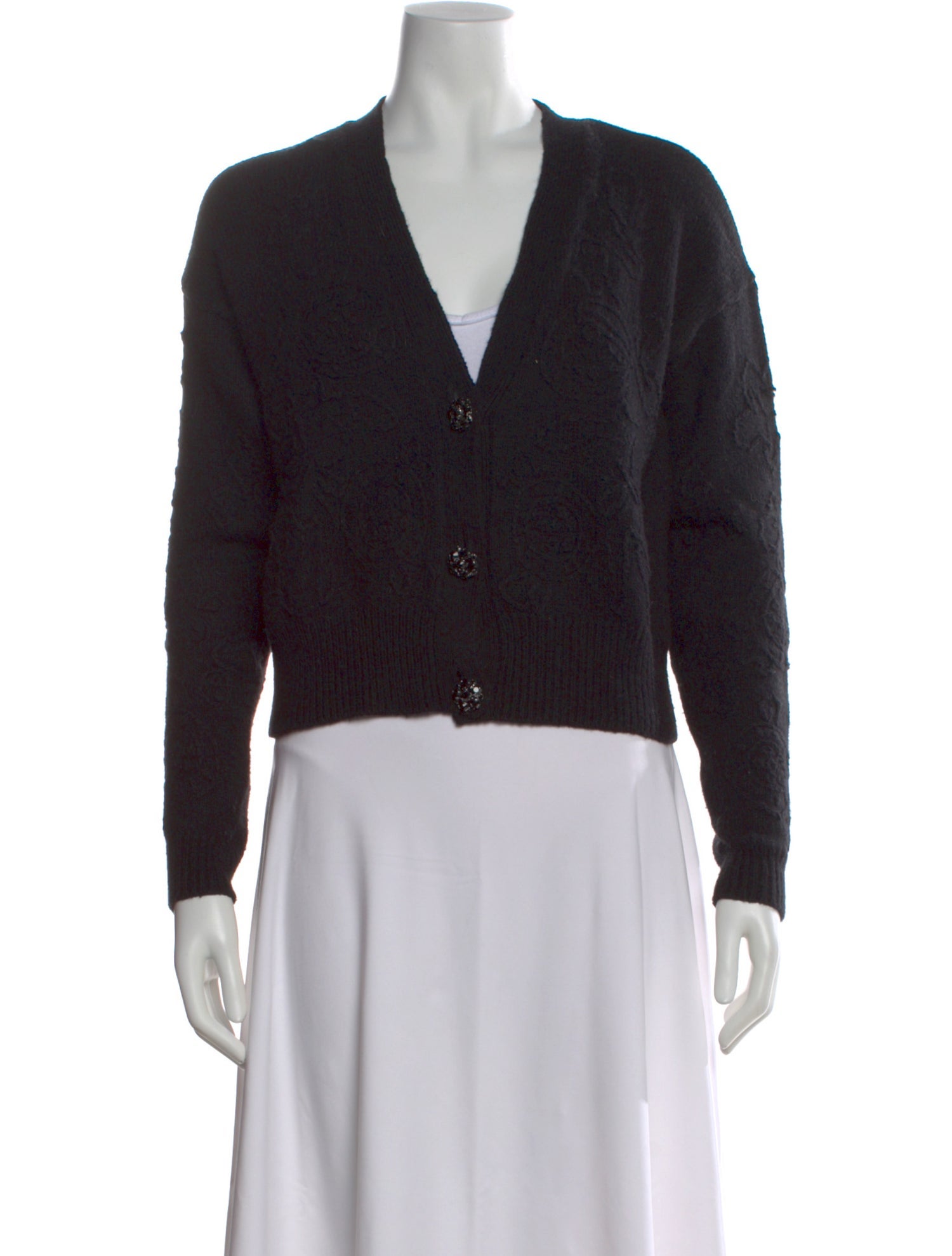 Autumn Cashmere Patterned V-Neck Sweater