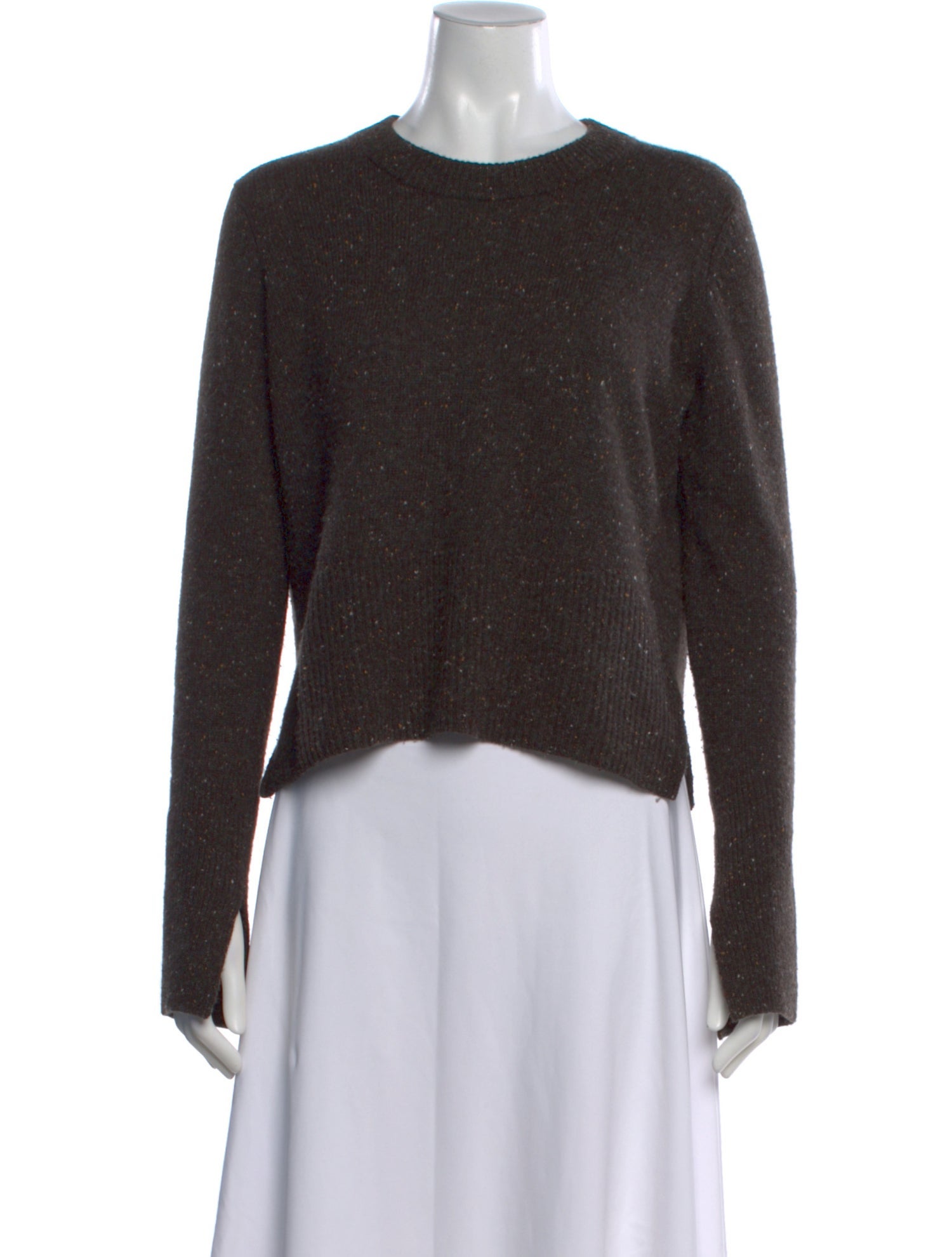 Autumn Cashmere Cashmere Tweed Pattern Sweater