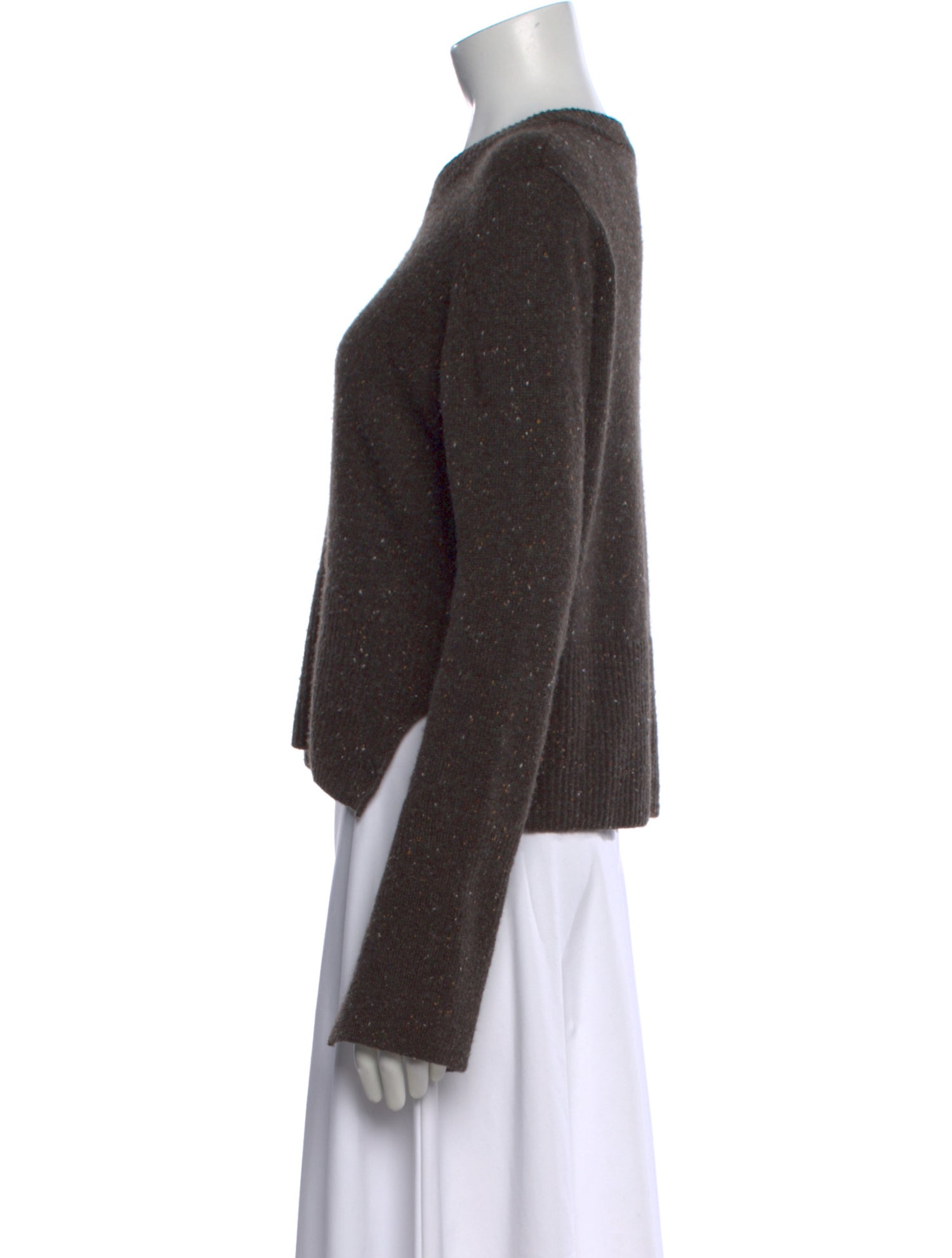 Autumn Cashmere Cashmere Tweed Pattern Sweater